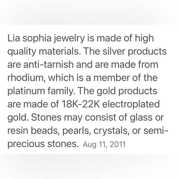 Lia Sophia Necklace gold tone triple strand chain w/ InfinitMe clasp - Picture 10 of 11